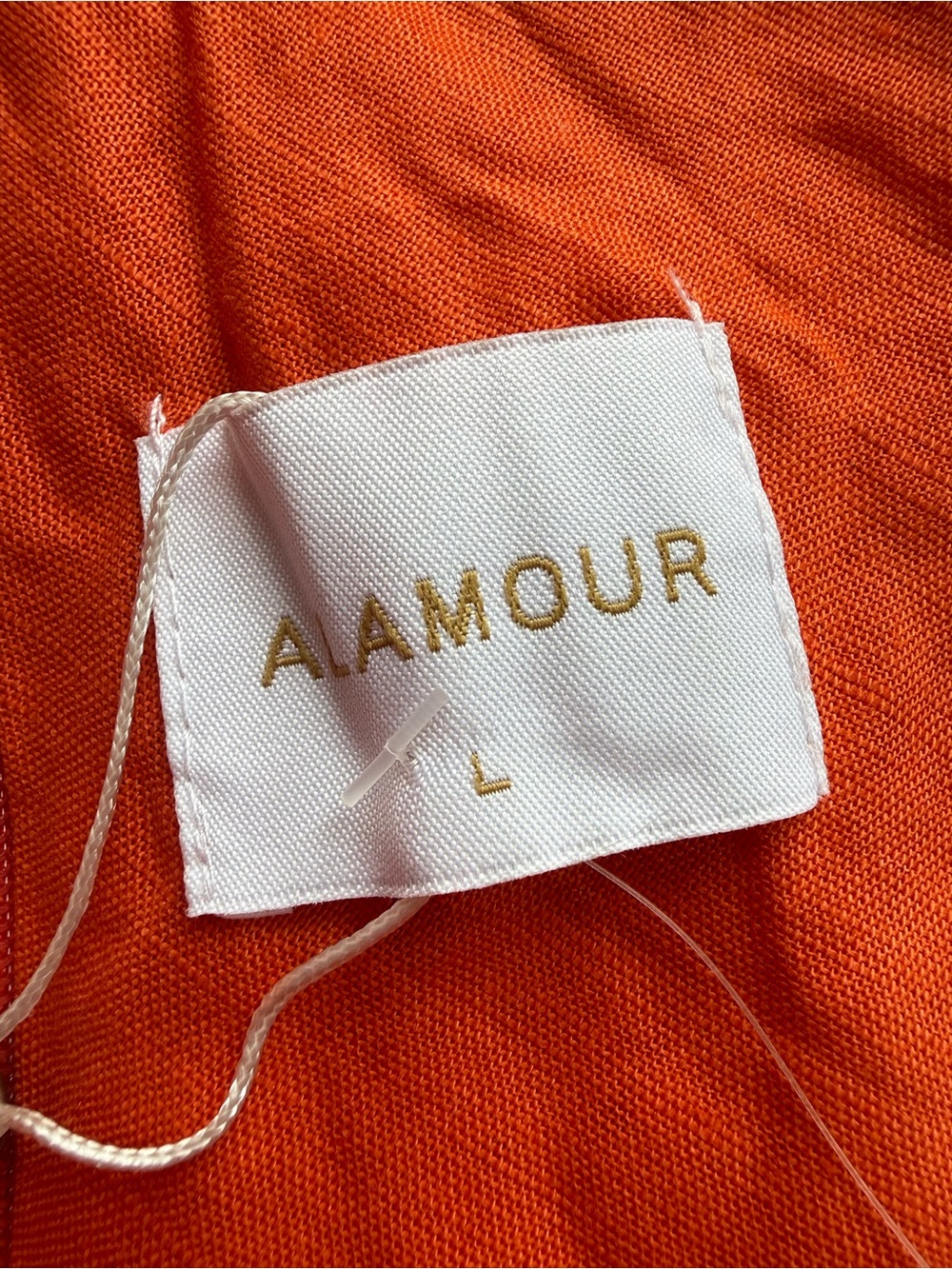 NWT Alamour The Label Morena Orange Cut Out Midi Dress Resortwear Wedding Guest - Picture 8 of 10